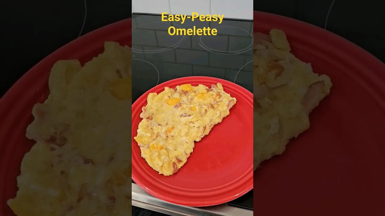 Easy-Peasy Omelette 🍳 #omelette #bacon #omeletterecipes #easyrecipe #eggs #breakfast