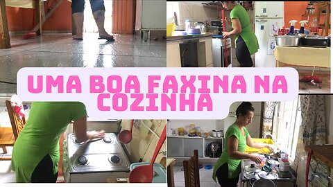 Cozinha estava muito suja- limpei tudo- Vlog