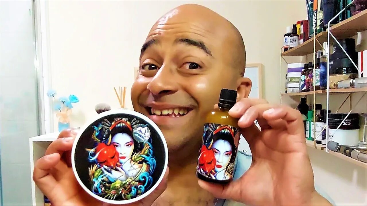 ASMR Geisha set by Pinnacle Grooming, Mühle R89 with Gillette Nacet blade.