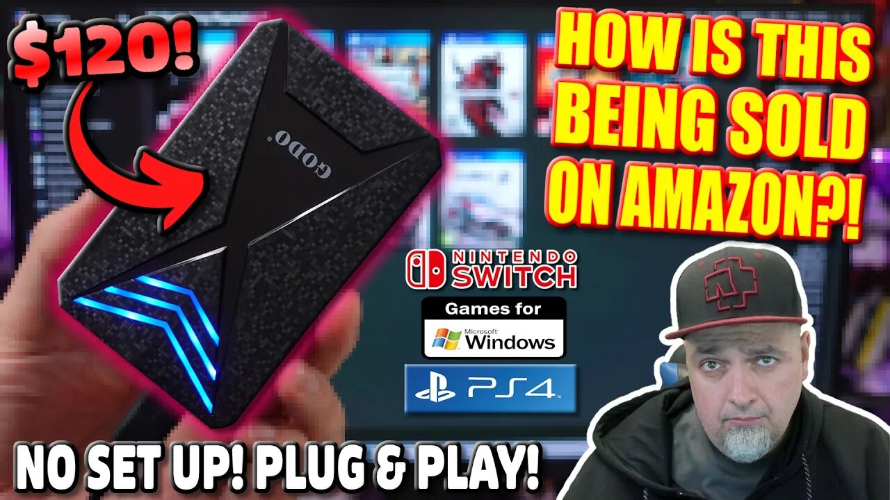 The CHEAPEST & MOST ILLEGAL Emulation Hard Drive On AMAZON! PS4, PC & Switch?!