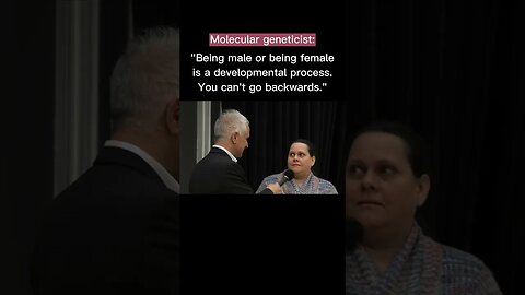 Molecular geneticist explains how biological sex is unchangeable #peterboghossian #viral #gender