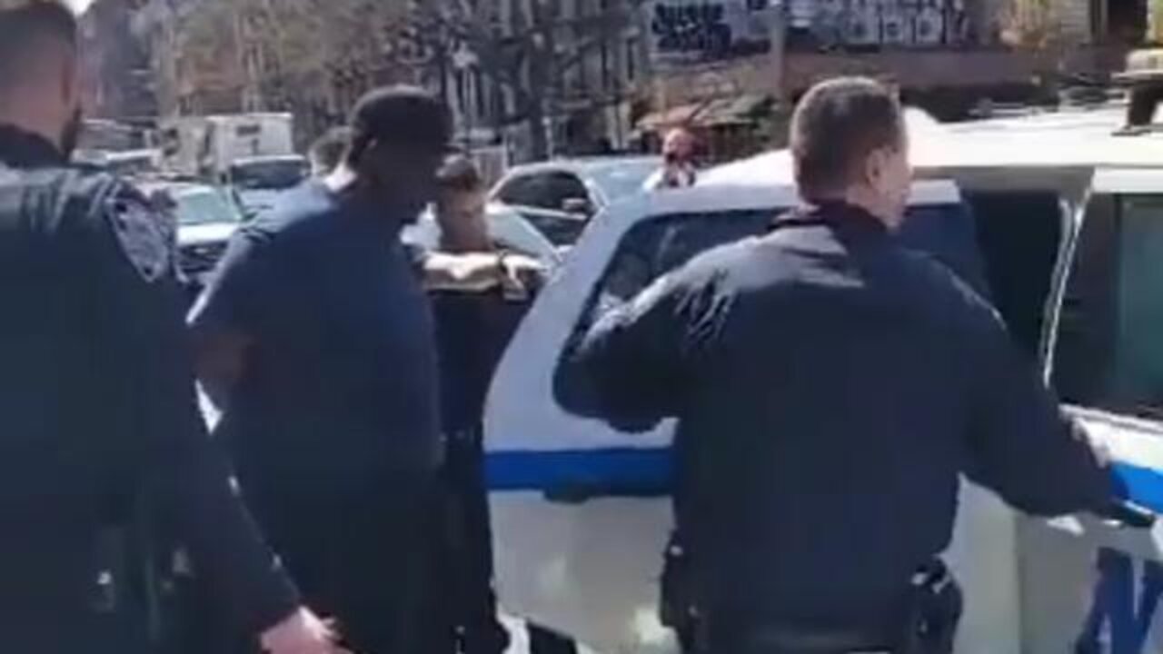 NYPD TAKING "FRANK JAMES" TO BURGER KING... I MEAN TO JAIL FOR BOOKING AFTER FAKE SUBWAY SHOOTING 2