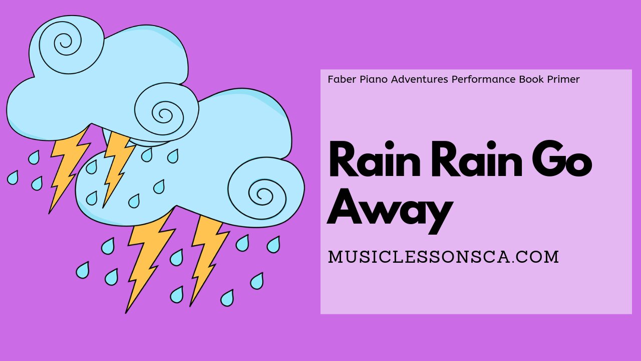 Piano Adventures Performance Book Primer - Rain Rain Go Away