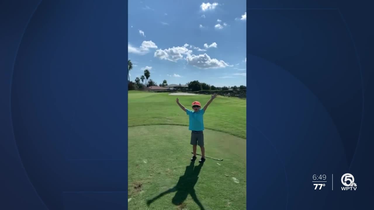 5-year-old Florida golfer celebrates second hole-in-one