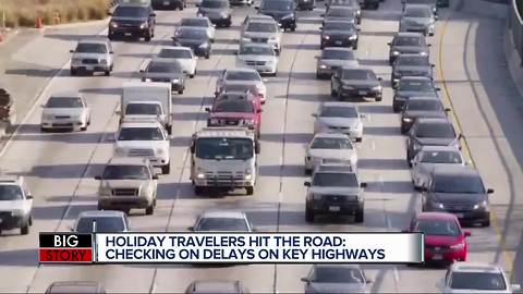 Holiday Travelers Hit The Road: Checking on delays on key highways