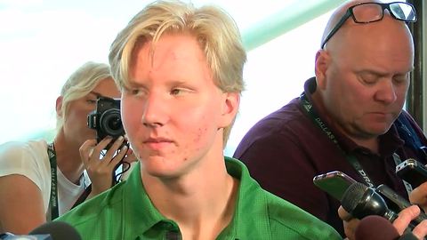 Rasmus Dahlin talks ahead of the NHL Draft