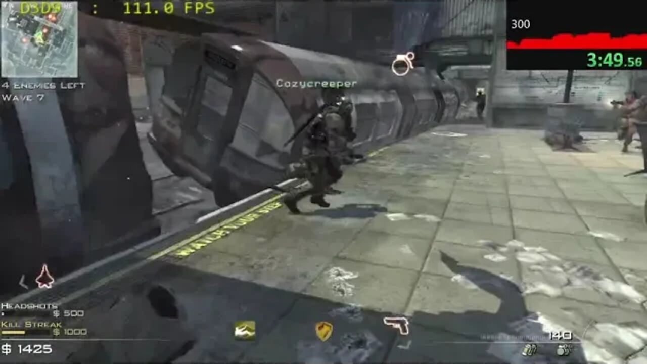 MW3 Survival Co-op Underground Wave 10 - 5:49