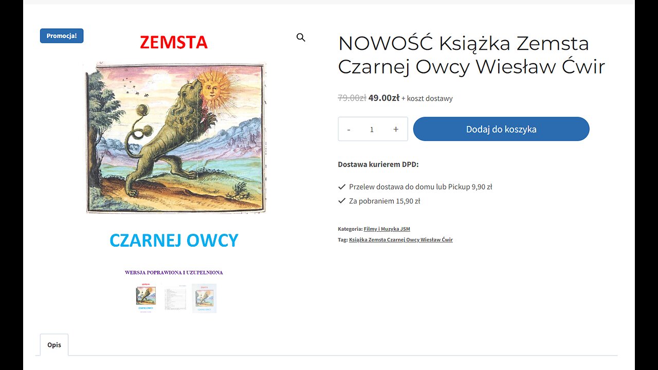 Książka Zemsta Czarnej Owcy Wiesław Ćwir do nabycia na www.sanwit.pl