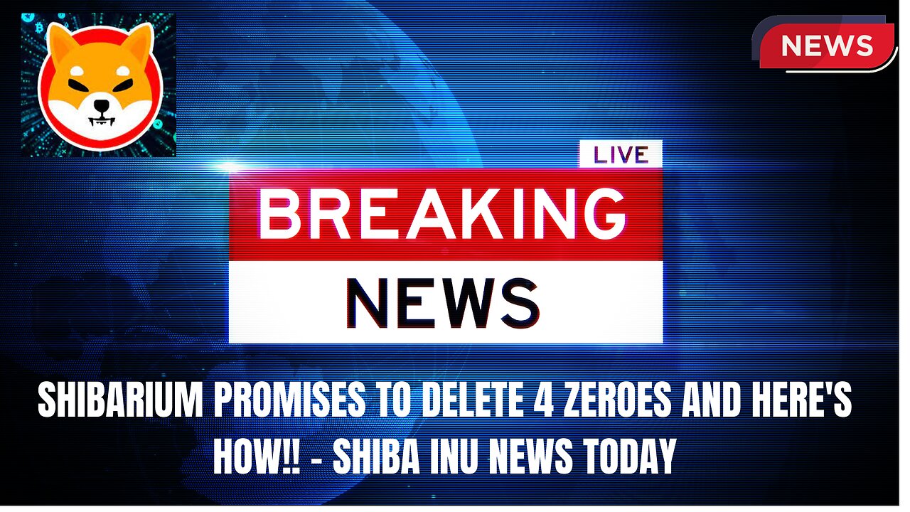 Crypto News: SHIBARIUM PROMISES TO DELETE 0000 AND HERE'S HOW!! - SHIBA INU NEWS TODAY