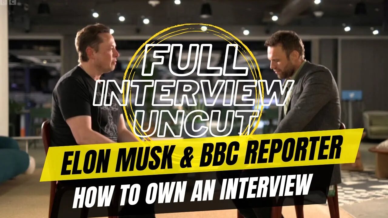 Elon Musk FULL INTERVIEW with BBC and Twitter Space (NEW)