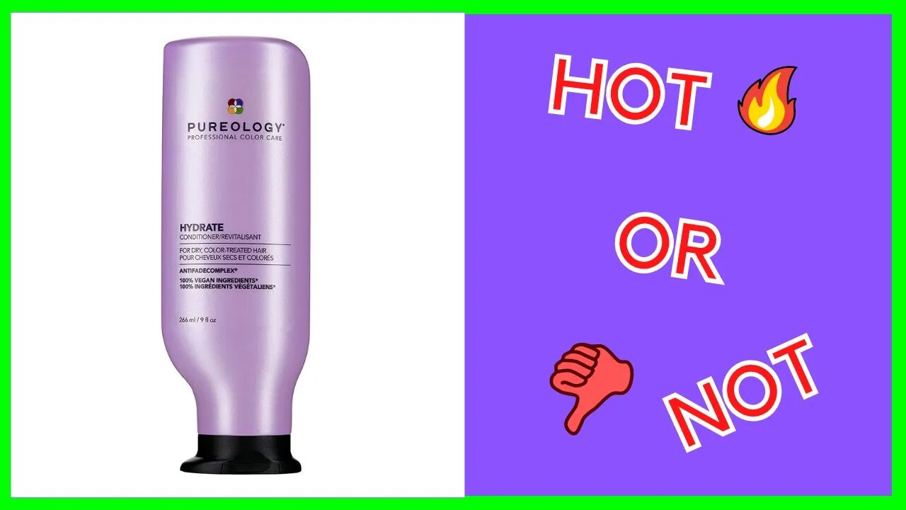 Pureology Hydrate Conditioner For Dry, Color Treated Hair (REVIEW)