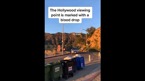 💥BQQQQQQQM💥THE HOLLYWOOD VIEWING POINT IS MARKED WITH A BLOOD DROP [ADRENOCHROME] 🍿🐸🇺🇸