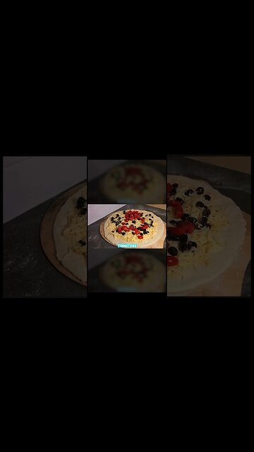 Hummus Pizza (pizza for Weirdoughs) #shorts