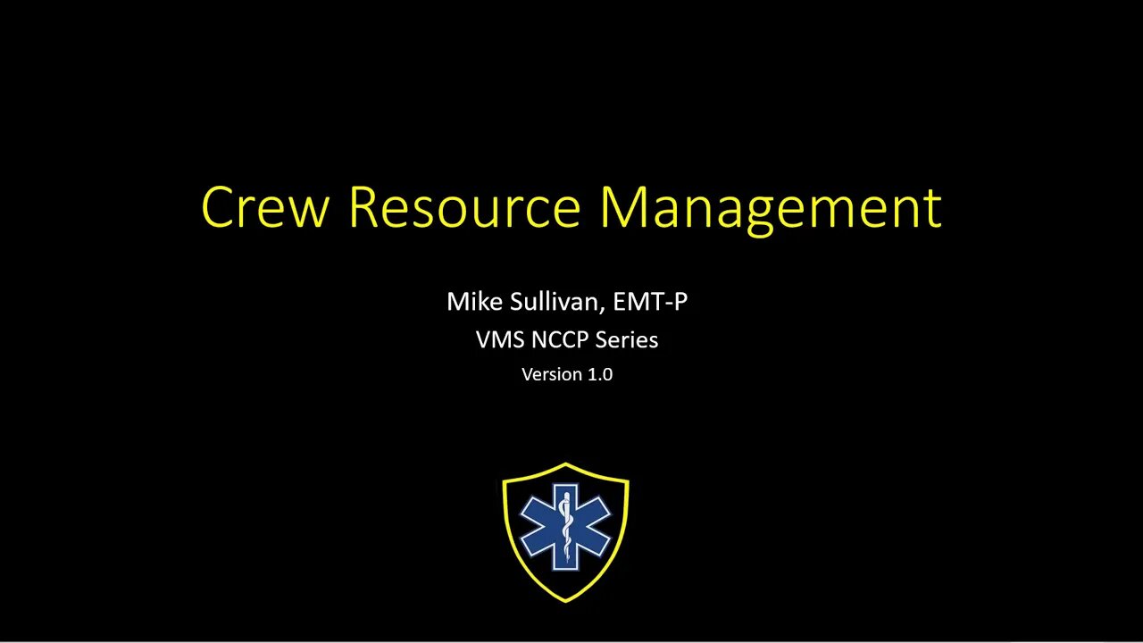 Crew Resource Management for EMS