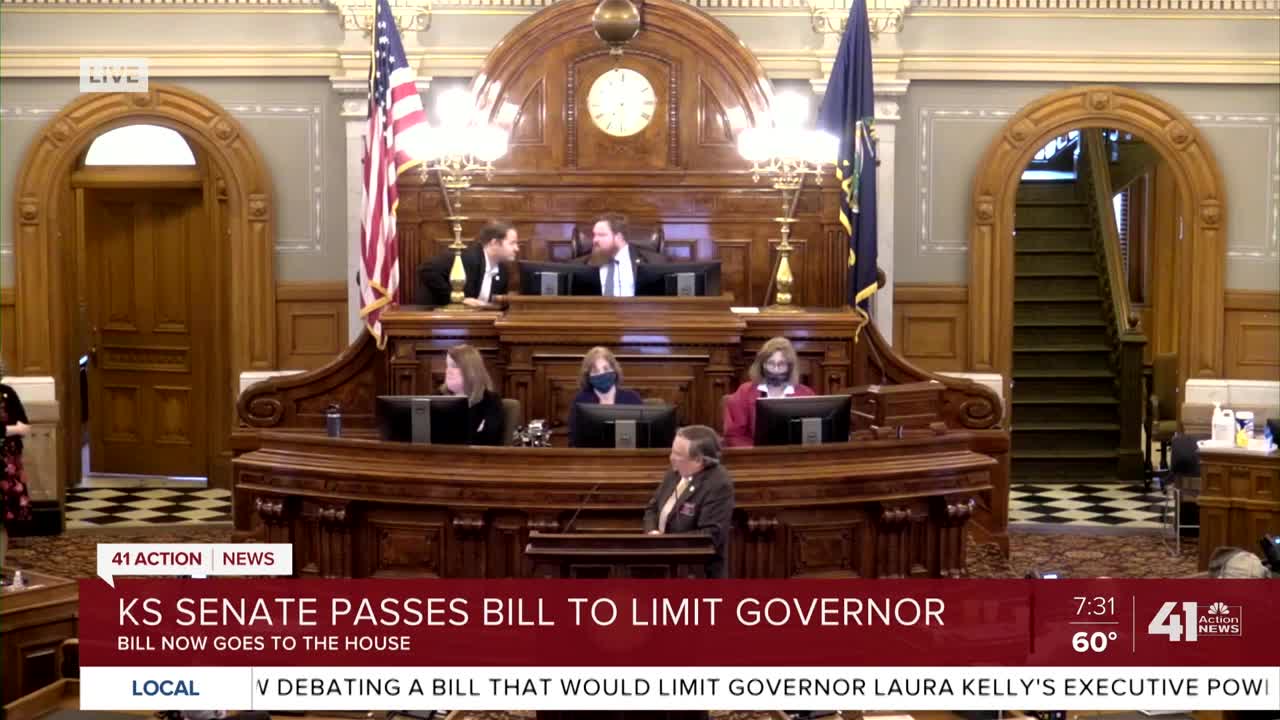 Kansas legislators debate bill limiting executive power