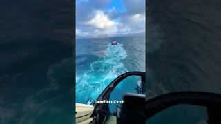 Cowboy Up. The New Season of Deadliest Catch has begun. #Helicopter #Cameraman #Fishing #Alaska￼