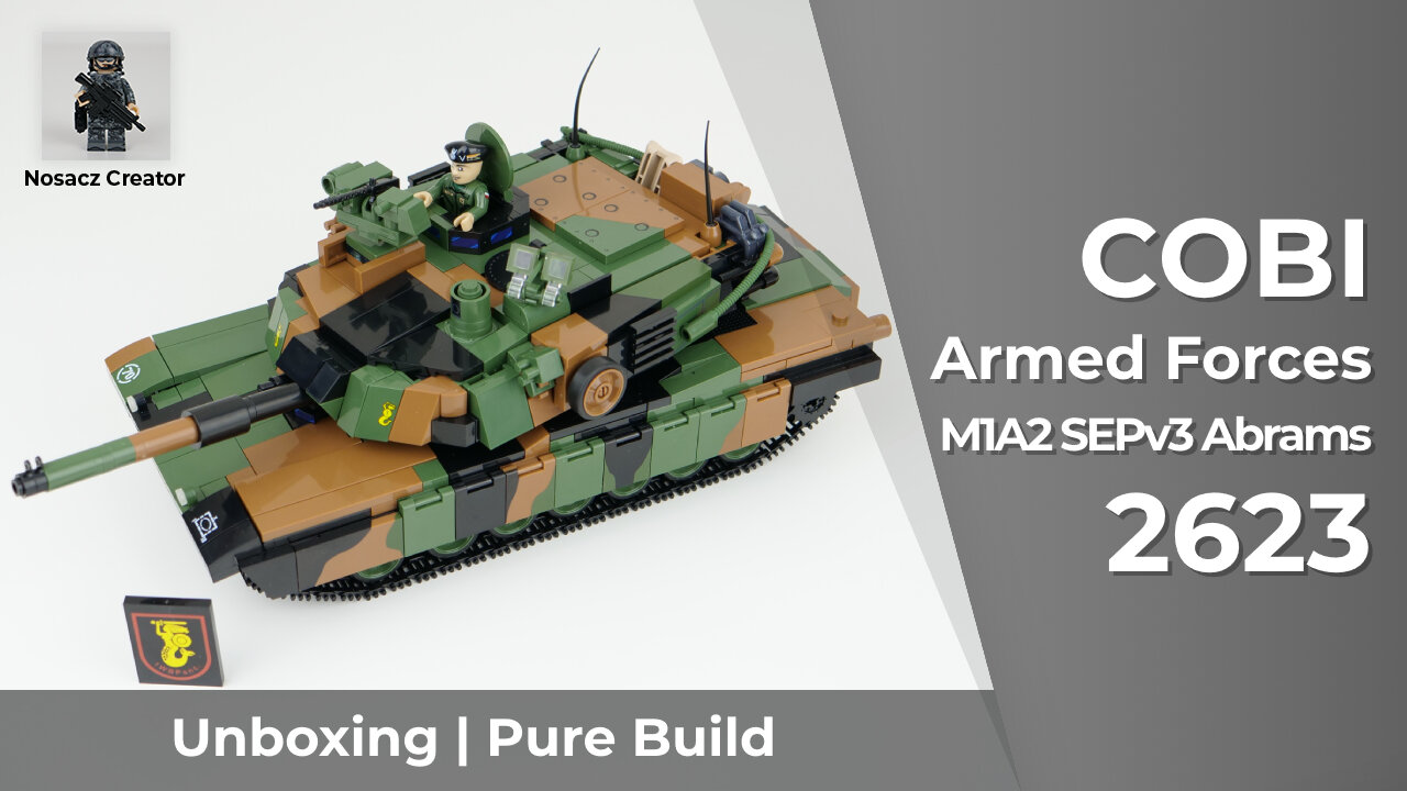 COBI Armed Forces | 2623 --- M1A2 SEPv3 Abrams --- unboxing and pure build