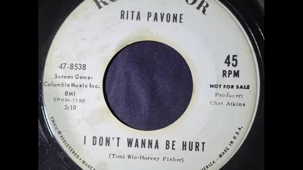 Rita Pavone - I Don't Wanna Be Hurt