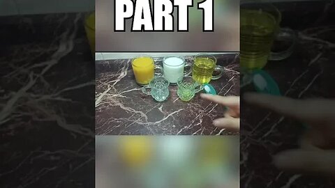 طريقة عمل الزبده في البيت بكوب زيت وكوب حليب PART 1