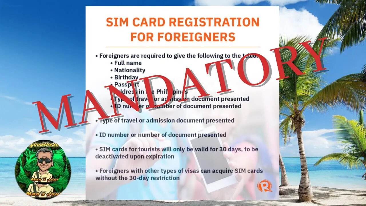 Mandatory SIM Card Registration Requirement - Philippines