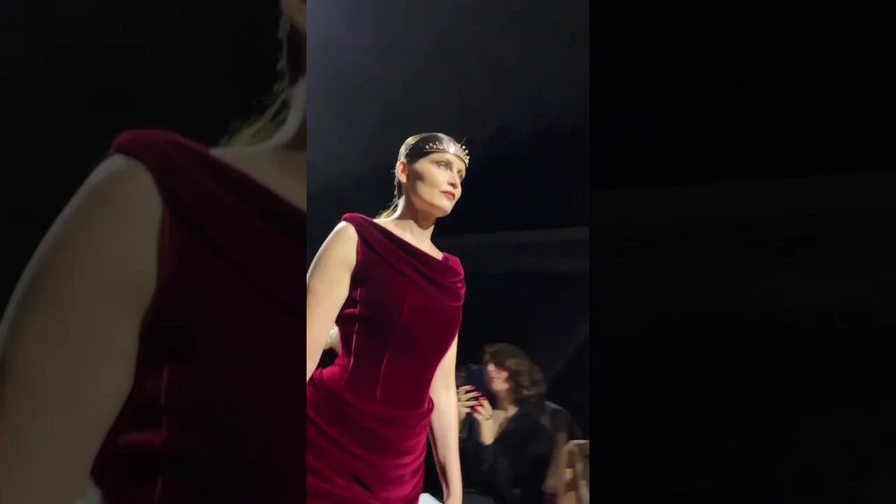 Laetitia Casta close the Jean Paul Gaultier Fall/Winter 2023 HauteCouture FashionShow