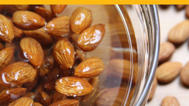 Soak Almonds In Water In The Evening And Eat Them In The Morning!