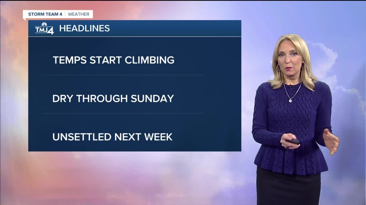 Temps make it into the 50s Friday
