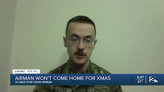 Tulsa airman won't come home for Christmas to help prevent coronavirus spread