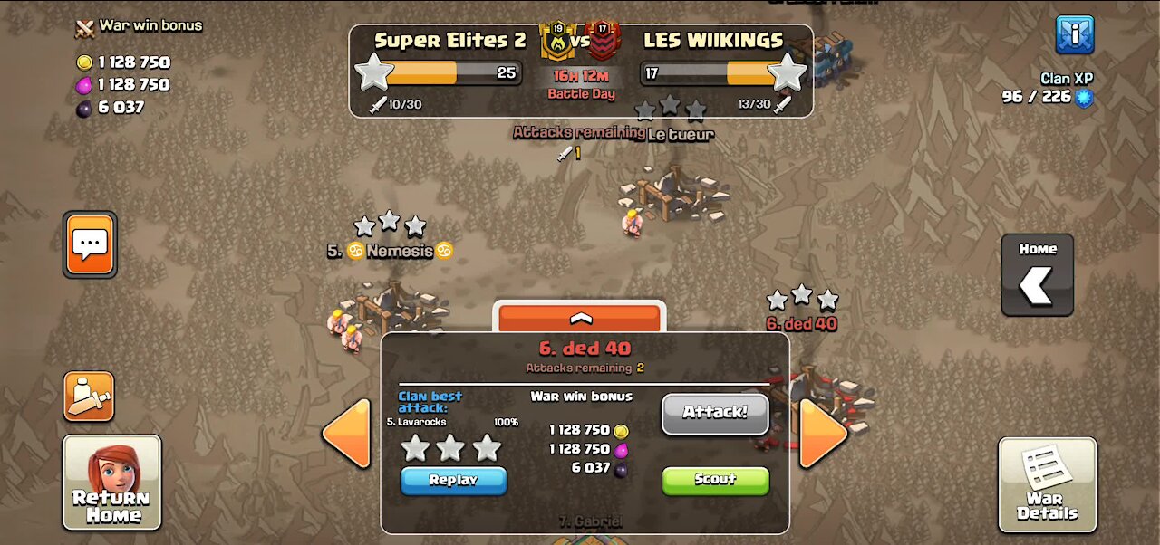 Clash of Clans - Insanely Close 3 Star in War!