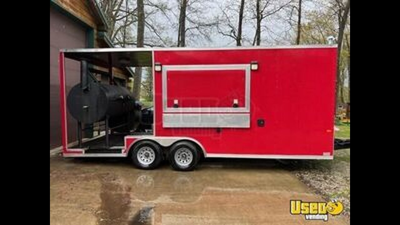 2021 Rock Solid Cargo Barbecue Food Concession Trailer with Open Porch