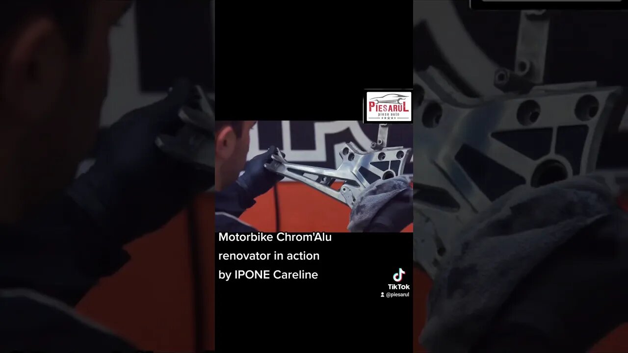 #Motorbike #Chrom'Alu renovator in action by #IPONE #Careline #piesarul