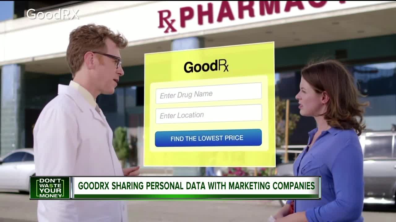 GoodRx sharing personal data with marketing companies