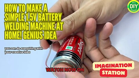 How to make a simple 1.5V battery welding machine at home! Genius idea