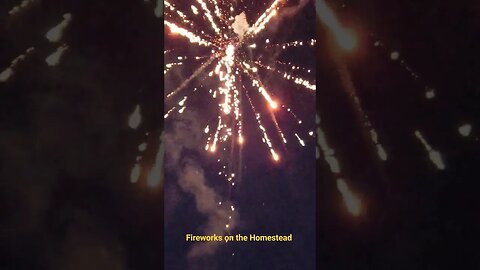 Fireworks homestead style. #homestead #fireworks