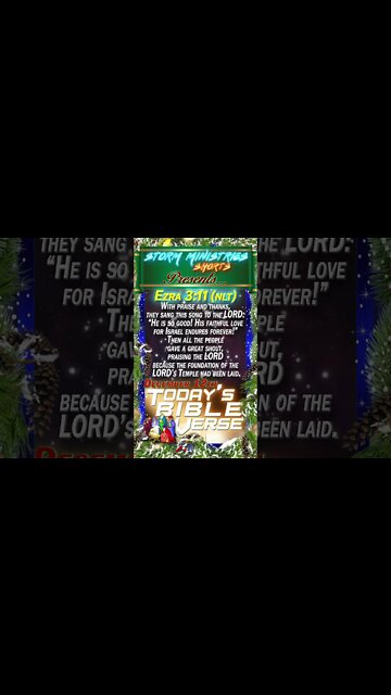 12.12.2022 | STORM MINISTRIES | Daily Bible Verse | EZRA 3:11 (NLT) | #shorts