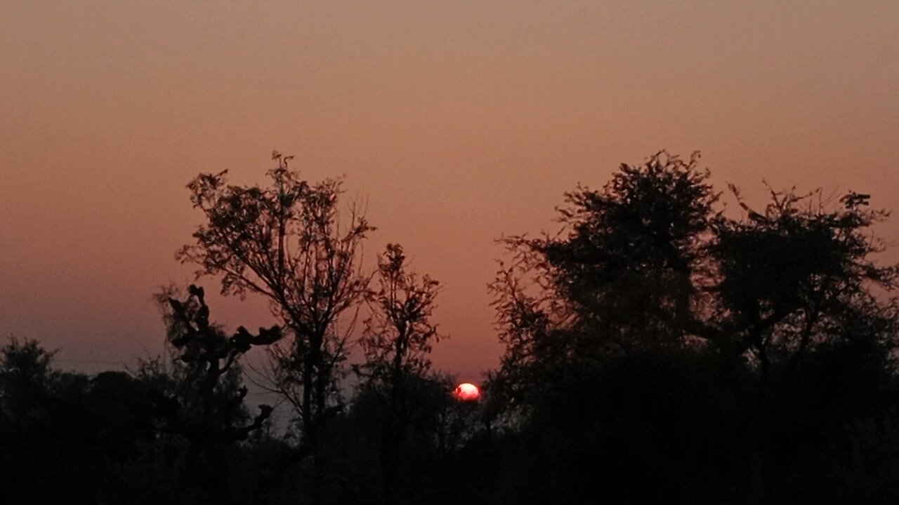 Sunset in India