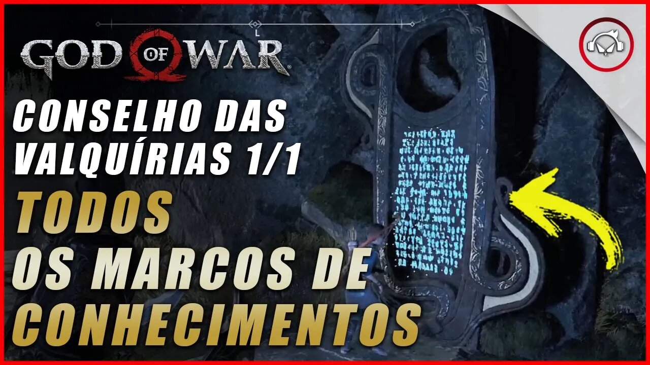God of war, A localização de todos os Marcos de Conhecimentos Conselho das Valquírias | Super dica
