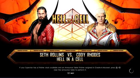 WWE Hell in a Cell 2022 Cody Rhodes vs Seth Freakin Rollins in a Hell in a Cell match