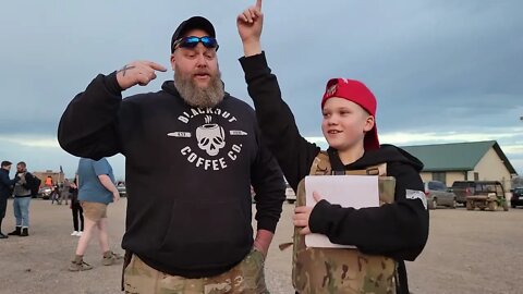 Meet the people. The most educated kid who came to the convoy. Dad should be Proud
