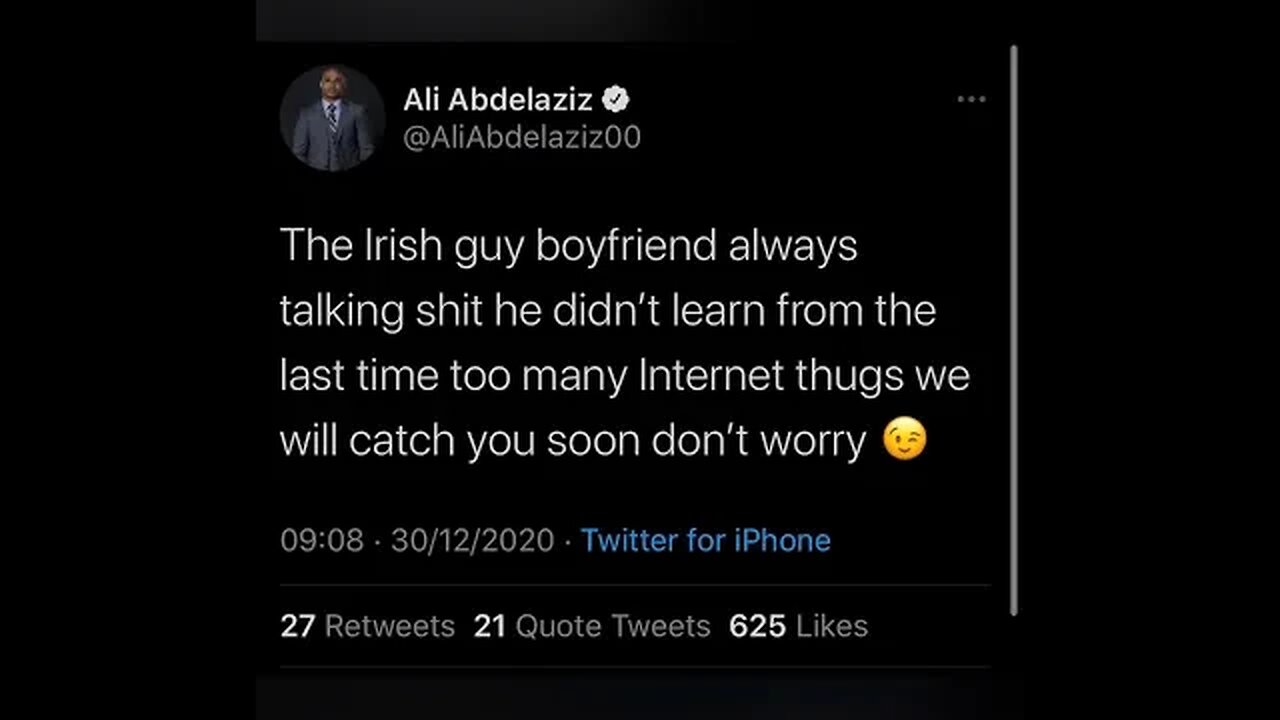 Ali Abdel Aziz threatens Dillon Danis “we will catch you soon” Dillon responds