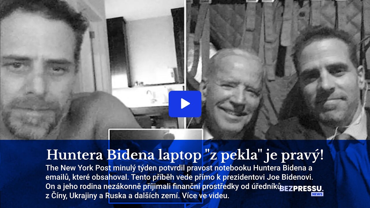 Huntera Bidena laptop "z pekla" je pravý!