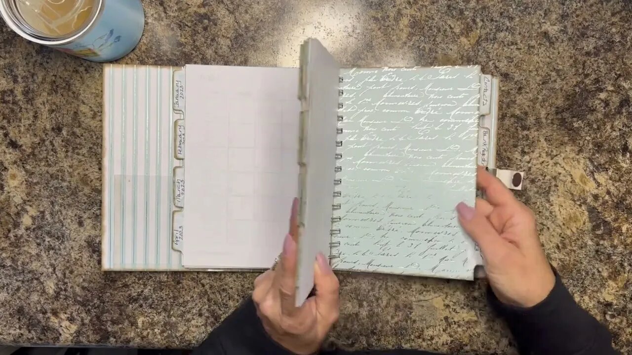 Blue Planner Flip Through Video