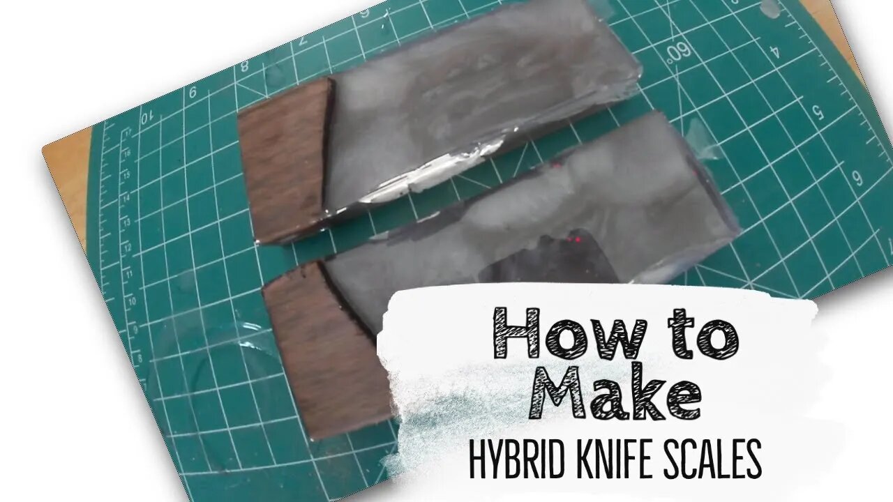 How to make hybrid knife scales with walnut and epoxy