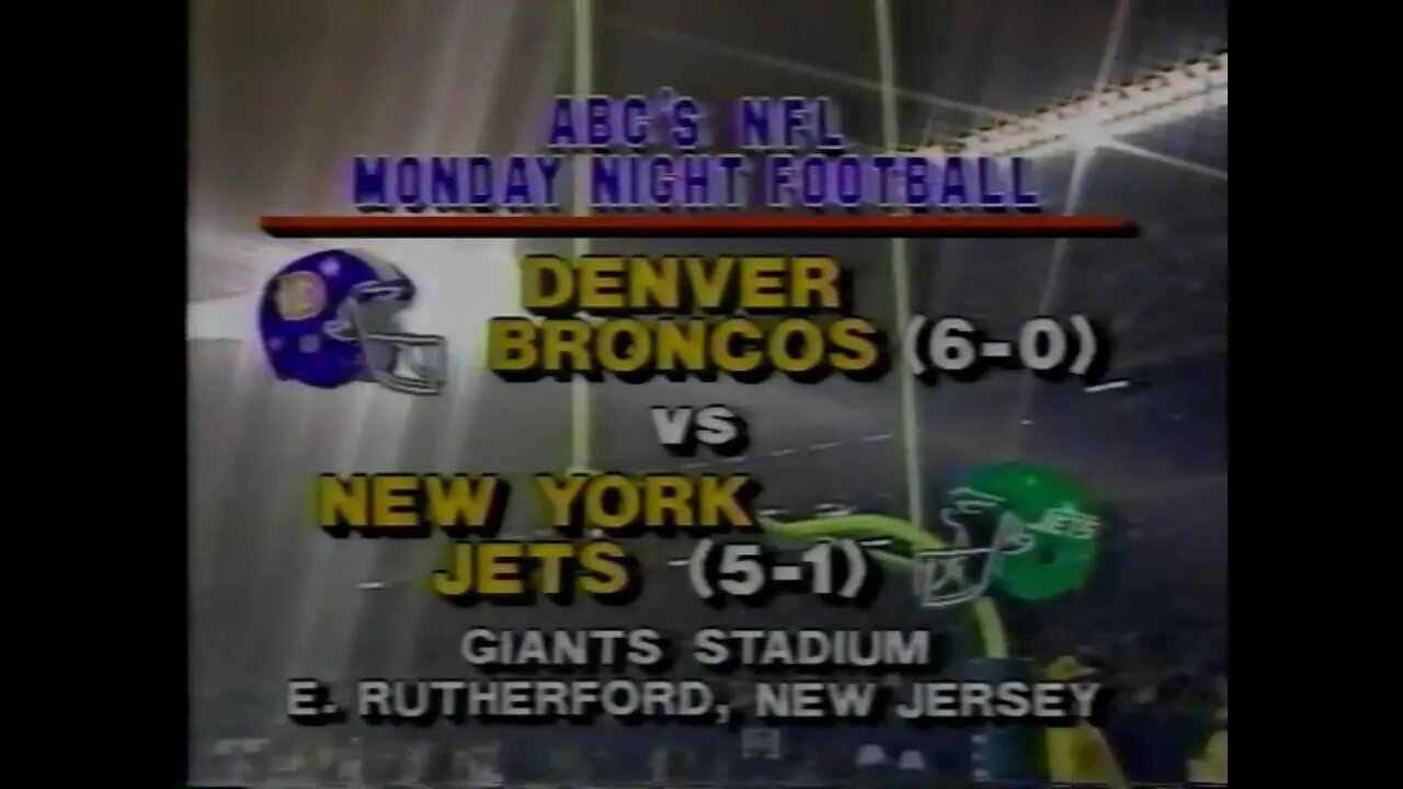 1986-10-20 Denver Broncos vs New York Jets