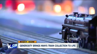 Man's selflessness turns woman's late husband's train collection into community display