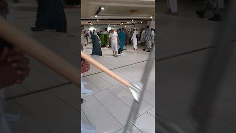 Cleaning process in Masjid ul Haram, MashAllah