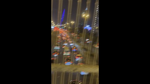 Evening traffic in bahrain