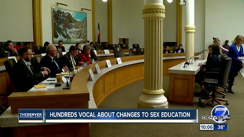 Hundreds of Coloradans get vocal about changes to sex education