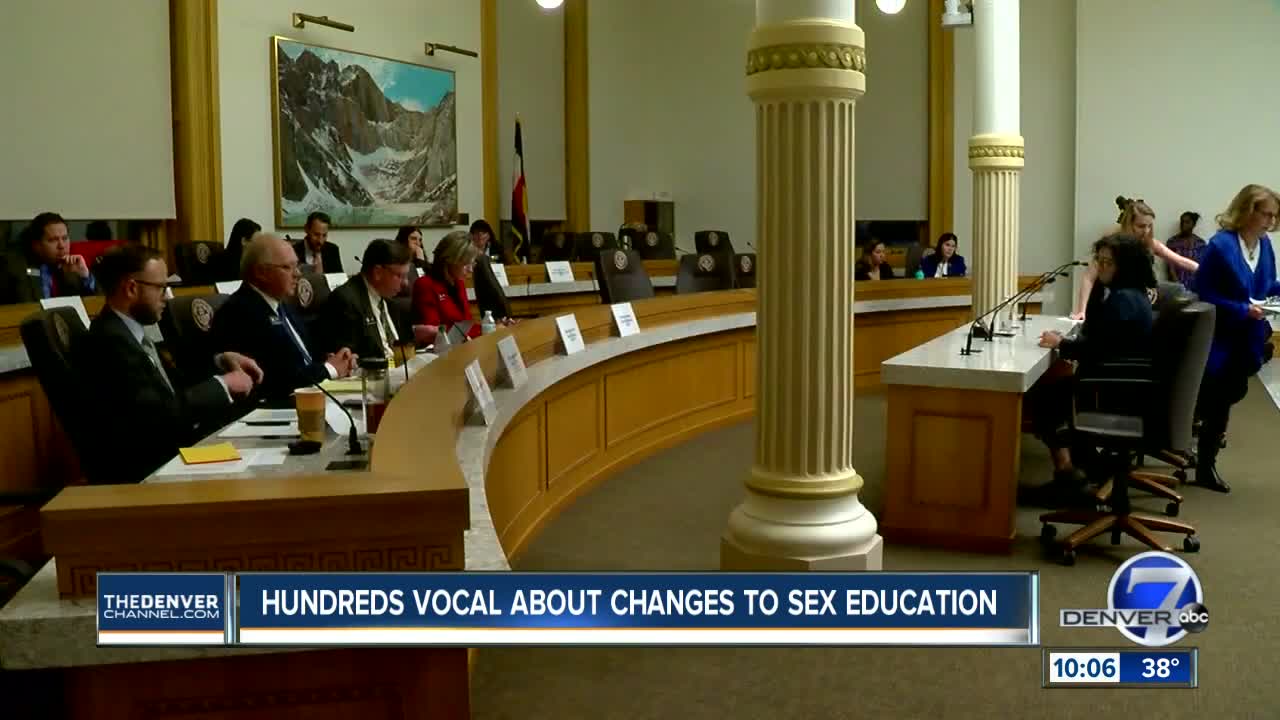 Hundreds of Coloradans get vocal about changes to sex education