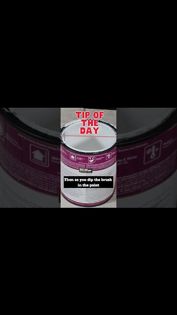 Tip of the day: Prevent paint drips #short